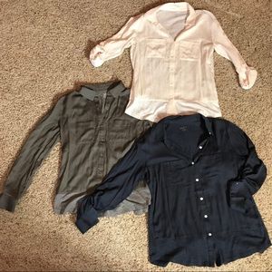 Bundle 3 Loft Mixed Media Tops XSP